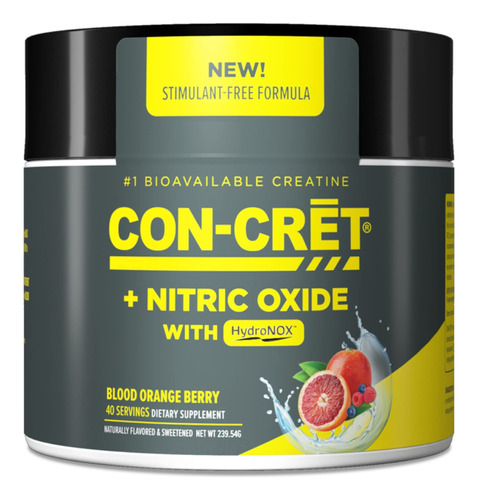 Con-cret+ - Potenciador De Oxido Nitrico, Creatina Hcl Con C