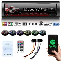 Comprar Rádio De Carro Som Automotivo Mp3 7 Cores Com Saída Pu002F Sub