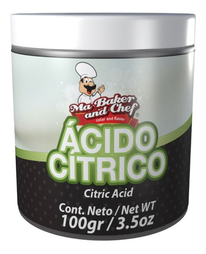Acido Citrico 100 G Ma. Baker And Chef