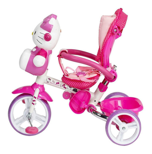Imagen 5 de 11 de Triciclo Prinsel Candy Hello Kitty rosa