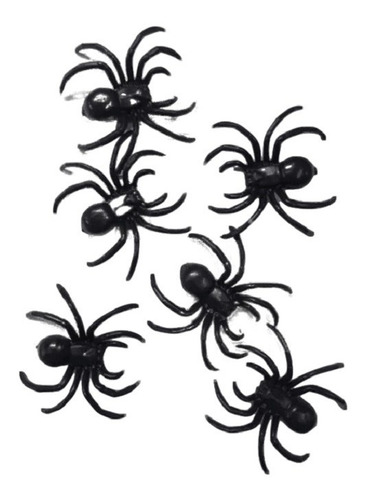 Chasco Arañas Grandes Negras X 12 Unidades