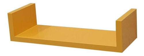 Prateleira U 50 X 25cm Amarela Suporte Invisível Cor Amarelo