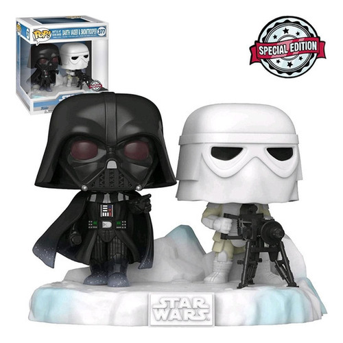 Boneco Funko Pop Darth Vader E Snowtrooper 377 Star Wars