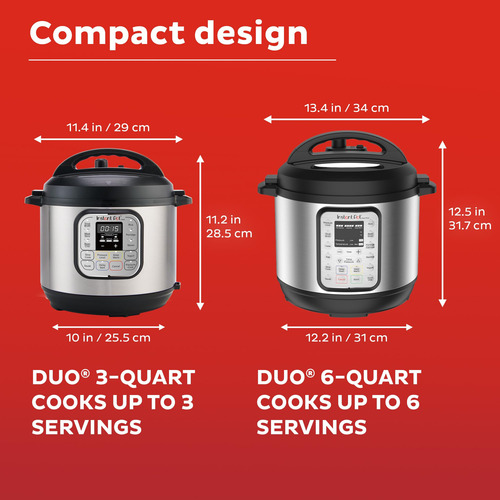 Olla A Presión Eléctrica Instant Pot Duo 7 En 1, 3 Litros