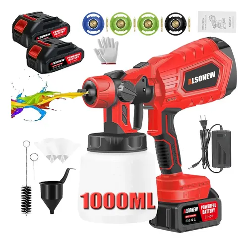 Pistola Para Pintar Inalámbrica Electrica Pintar Gravedad