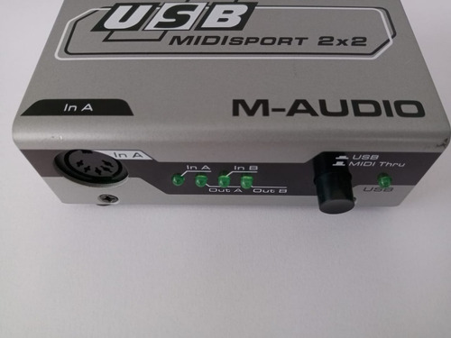 Placa Interface Midi M Audio Midisport Usb 2x2 Expansível
