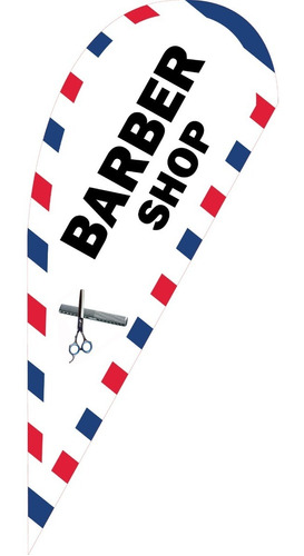 Bandera Publicitaria Barber Shop # 62 Solo Bandera