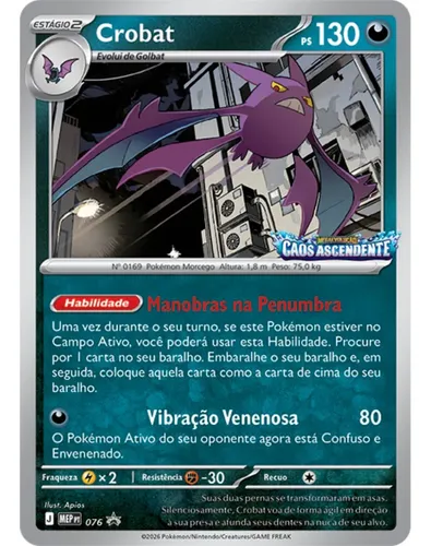 Box Desafio Estrategico Pokémon Tcg Me04 Caos Ascendente