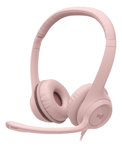 Audifono Con Microfono Logitech H390 Usb Rose - Revogames