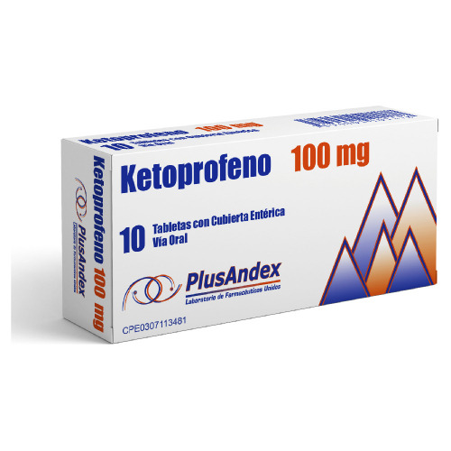 Ketoprofeno  Plusandex 100 X10tabletas