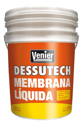 Membrana En Pasta Liquida Techos 20 Kg Venier Rex
