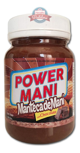 Manteca De Maní Con Chocolate X360gr Powermaní 