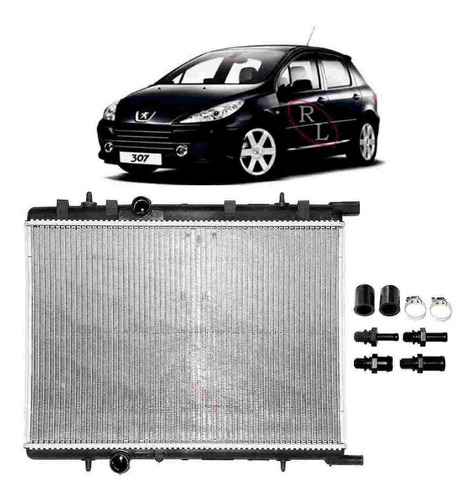 Radiador Peugeot 307 2.0 Mec 2006 2007 2008 2009 Brasado