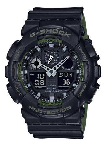 Reloj Casio Ga-100l-1a G-shock Ga-100 Military Series (negro