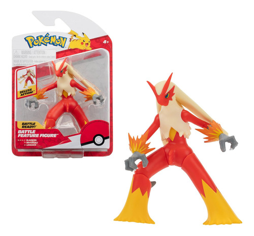 Figura Pokémon Blaziken 11 Cm - Battle Ready