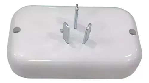 Set X3 Adaptador Enchufe Ficha Doble Multitoma Color Blanco