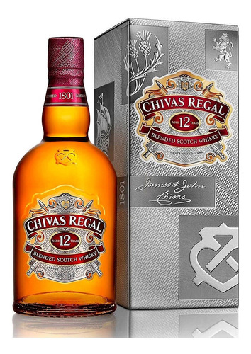 Imagem 1 de 7 de Whisky Chivas Regal 12 Anos Com Caixa 750 Ml