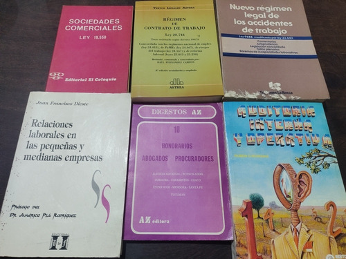 Lote X 6 Libros De Derecho Comercial Antiguos. Olivos