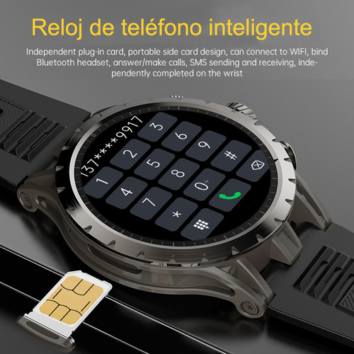 Gps Smart Watch Hombre Videollamada Para Hacer Una Llamada Tomar Una Foto Nfc Reloj Inteligente 8g+128g