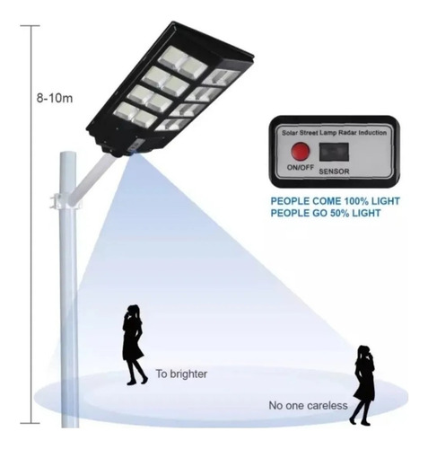 Reflector Led Inalámbrico Focos Solares 1000w Potentes