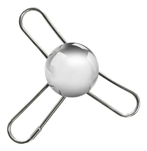 Bola De Enfriamiento Para Café De Acero Inoxidable - 38 Mm, Apta Lavavajillas, Color Blanco + Plateado