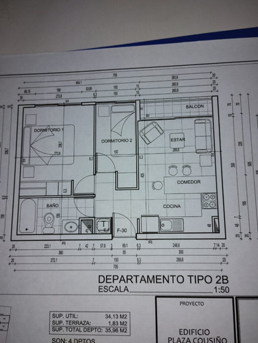 Lindo Y Acogedor Depto 2d, 1b, 2dopiso. Oriente En Buen Edif