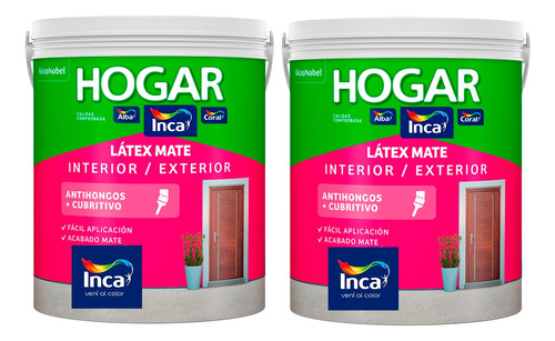 Látex Mate Interior/exterior Hogar Inca 18 + 18 L