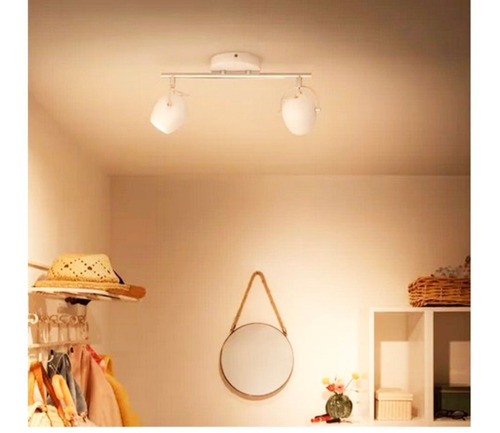 Foco Led Doble Spot Light Philips Modelo Rivano Blanco