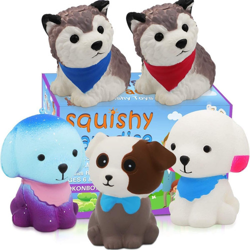  Jumbo Squishy Toy Squishies Dog  Pack Kawaii Cream Sce...