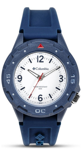 Reloj Columbia Caballero Correa Silicón Color Azul Css13-003