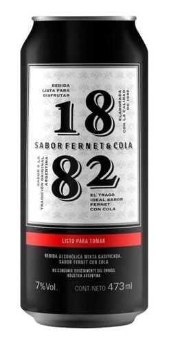 Fernet Con Coca 1882 En Lata De 473ml Pack 12u
