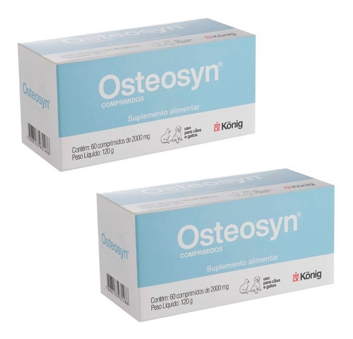 2 Un Osteosyn 2000mg Caixa 60 Comprimidos 