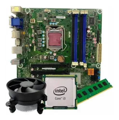 comprar Kit I3 2° Gen 4gb Placa Mae 1155 Pos-pih77cm + Cooler