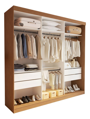 Closet Casal Sem Portas 4 Gavetas Paris