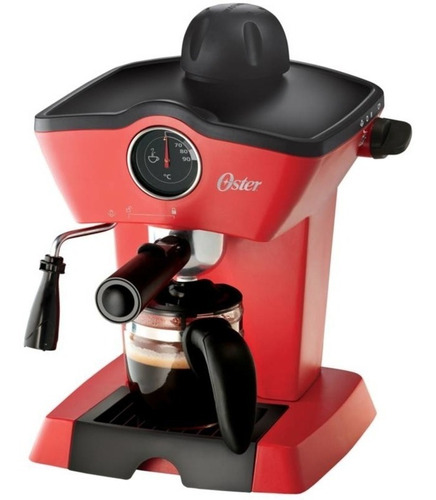 Cafetera De Vapor Espresso Cappuccino Oster Rojo Nueva 