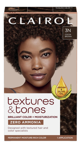 Clairol Textures & Tones - Tinte Permanente Para El Cabello,