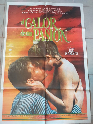 Antiguo Afiche Cine - Al Calor De Una Pasión *