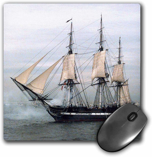 3drose Llc 8 x 8 x 0.25 inches Mouse Pad, Uss Constituci 