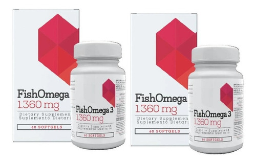 2 Fish Omega 3 1360mg X 60 Soft - Unidad a $960