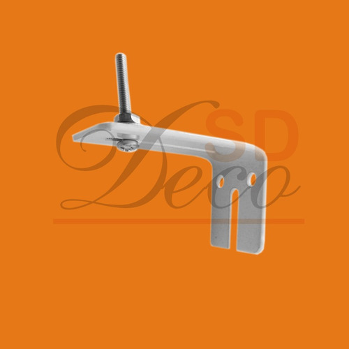 Imagen 2 de 5 de Soporte Escuadra Mensula Para Riel De Cortinas 4 Cm Sd Deco