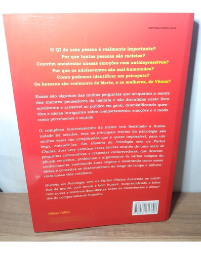 História Da Psicologia Sem As Partes Chatas Joel Levy