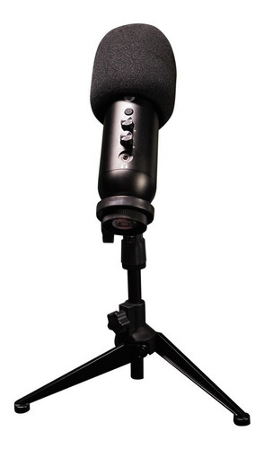 Micrófono Mcx01 Fantech Black Para Videojuegos Usb Rgb Ev