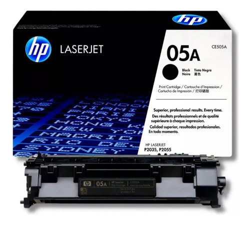 Toner hp Ce505a Negro Lj P2035/p2055 Diginet