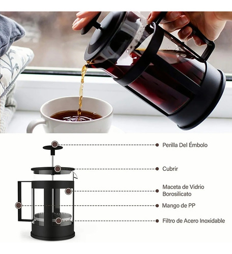 Cafetera De Prensa Francesa 600ml Cafetera Francesa