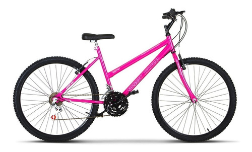 Bicicleta  de passeio Ultra Bikes Bike Aro 26 18 marchas freios v-brakes cor rosa