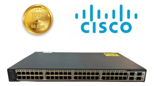 Switch Fast Poe Cisco 3750 V2 48 Portas 48ps-s 10/100 (Recondicionado)