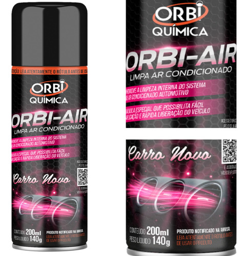 Limpa Ar Condicionado Automotivo Spray Higienização Orbi-air