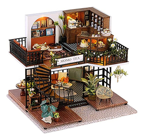 Cutebee Casa De Muñecas En Miniatura Con Muebles, Kit De Cas