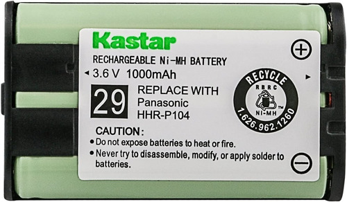  Batería Kastar Para Panasonic Hhr-p104