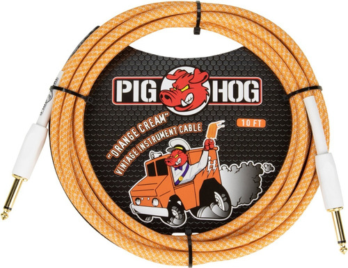 Pig Hog Pch102oc Cable Plug De Tela De 3 Metros